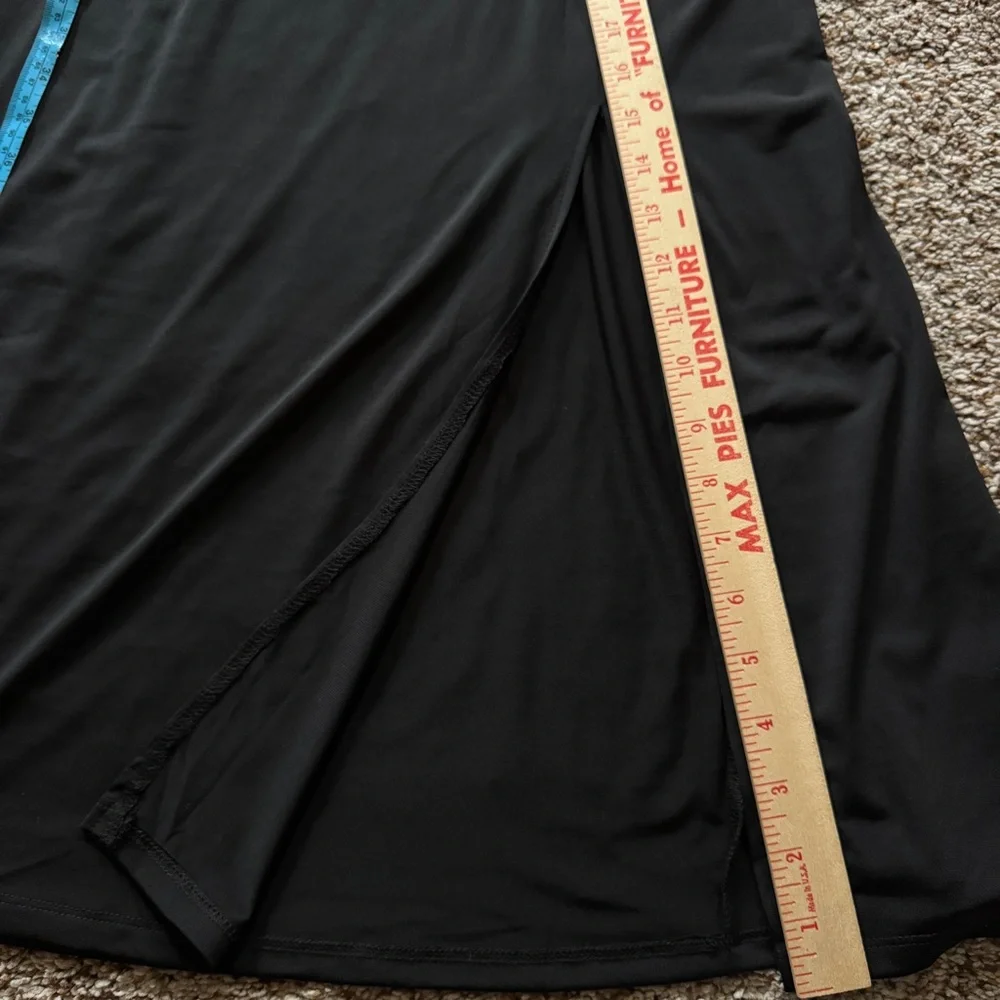 Torrid Black Cutout Maxi Dress Ruched Long Sleeve Bodycon NWT 00 - Picture 11 of 11